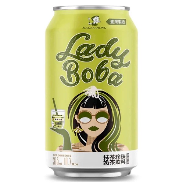 MADAM HONG Lady Boba Matcha latte bubble 315 ml