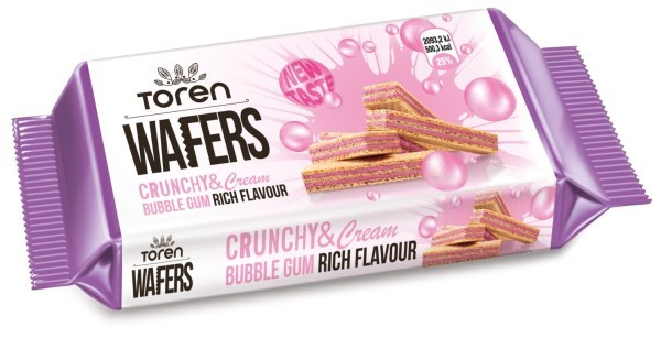 WAFERS BUBBLE GUM CREAM 55 g 24