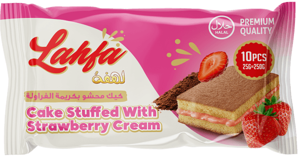 Lahfa Cake Stuffed with Strawberry Cream 10 Stk