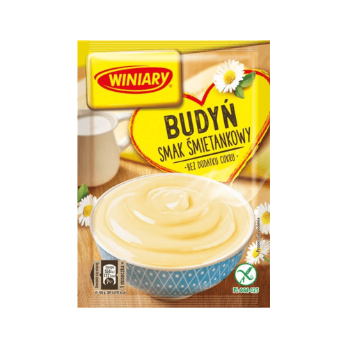 Winiary Fløtepudding uten sukker "Budyn smietankowy" 35 g