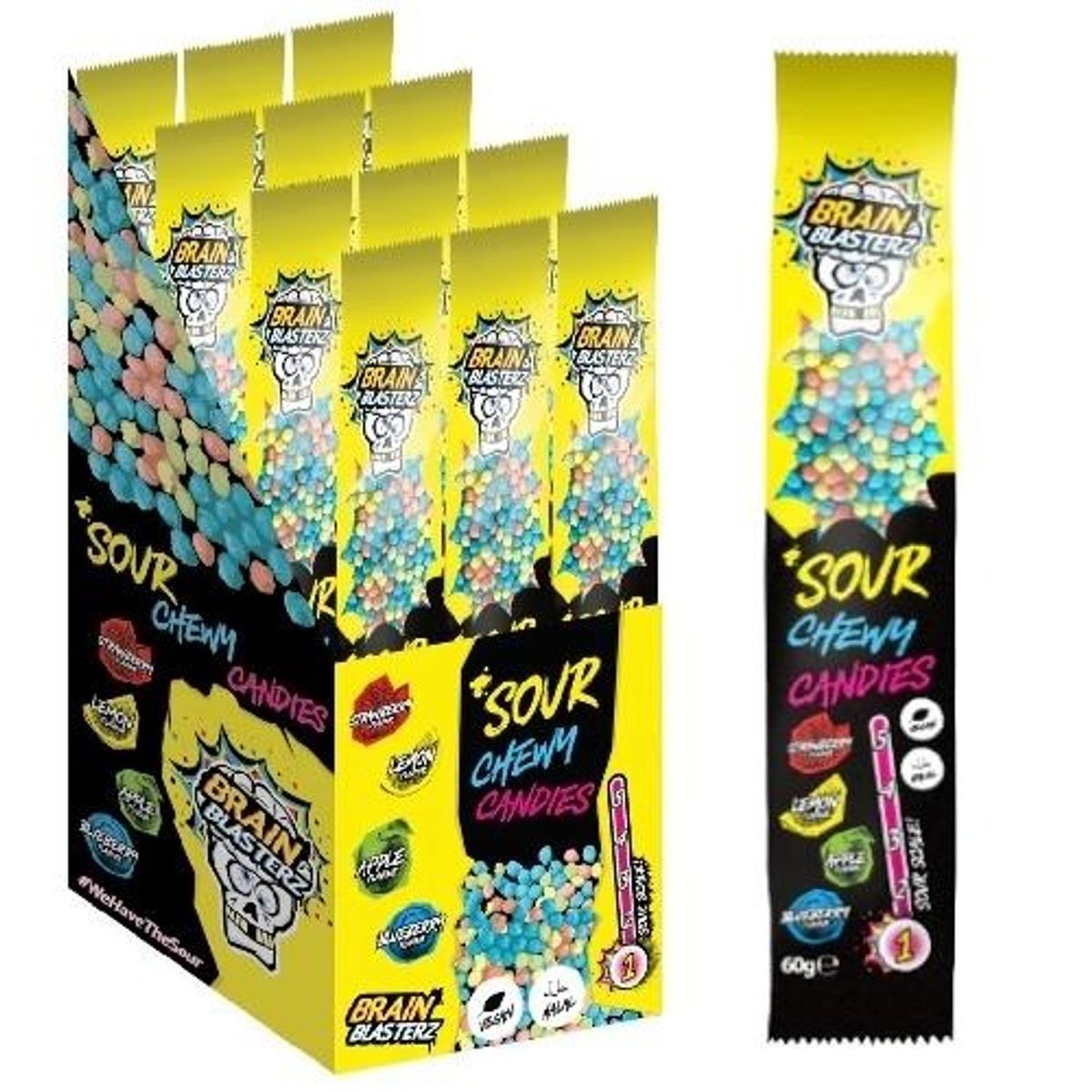 Brain Blasterz Sour Chewy Candies 60g