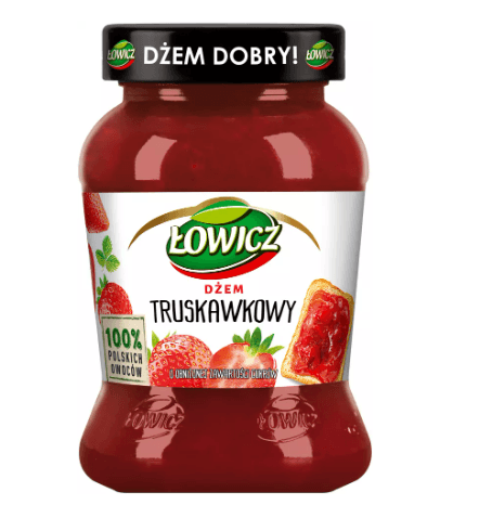 Lowicz Dzem Truskawkowy Niskoslodzony 450g Maspex