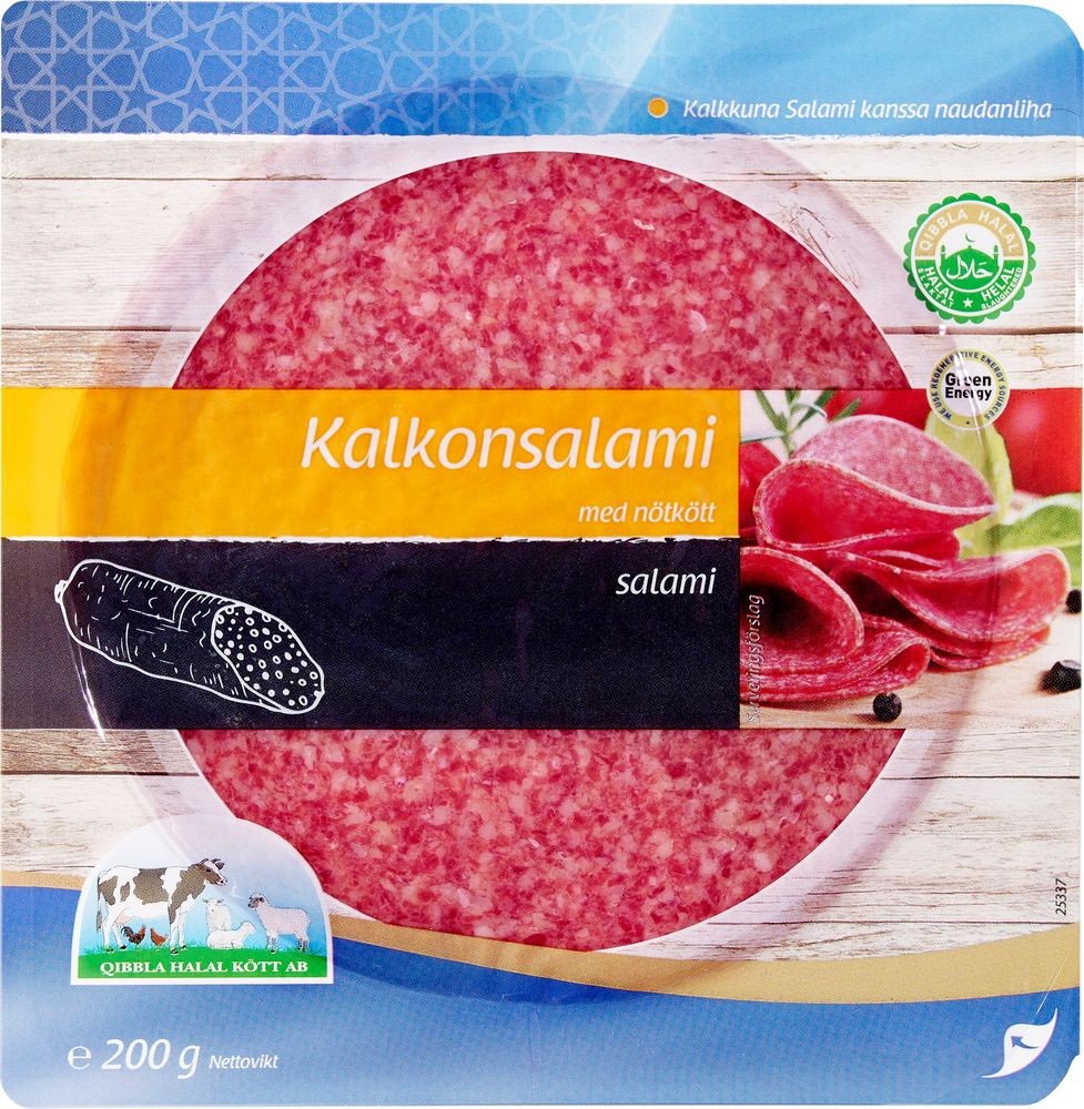 Kalkonsalami med nötkött 200 g