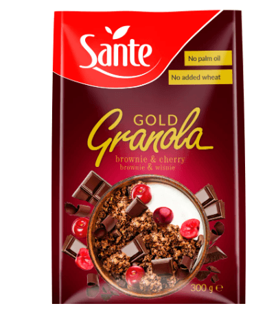 Sante Granola Gold Brownie Wşsnia 300g