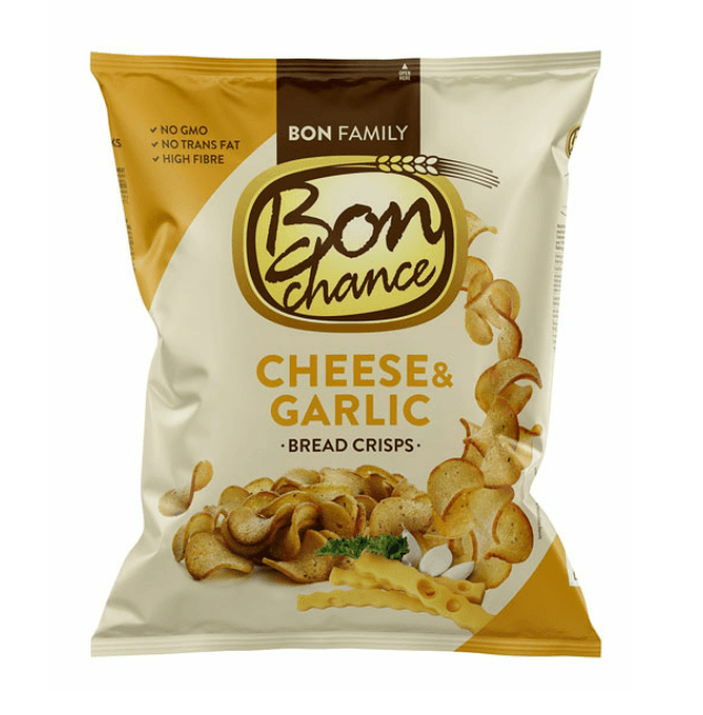 BRØDCHIPS OST OG HVITLØKSMAK (CHESSE & GARLIC )120G