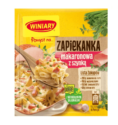 Winiary Fix Pomysl Na... Zapiekanke Makaronowa Z Szynka 35g