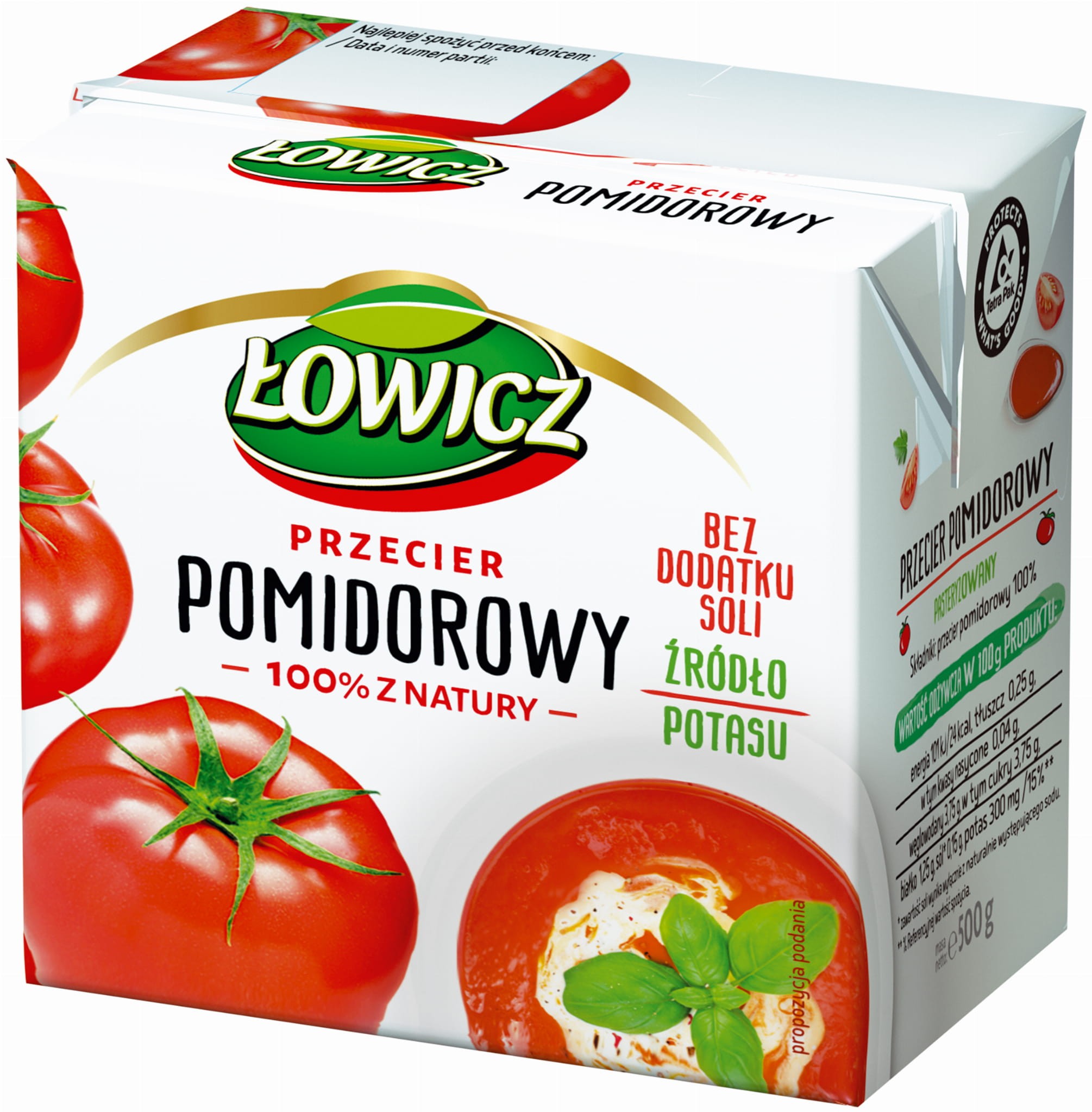 LOWICZ Tomato puree carton 500g