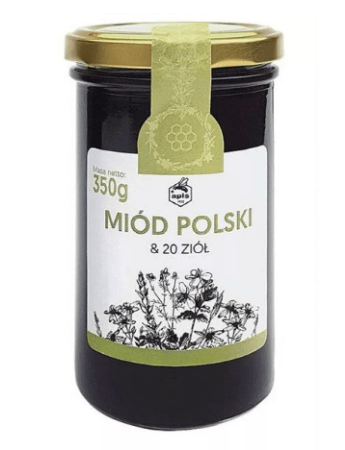 Apis Miod Polski & 20 Ziol 350g