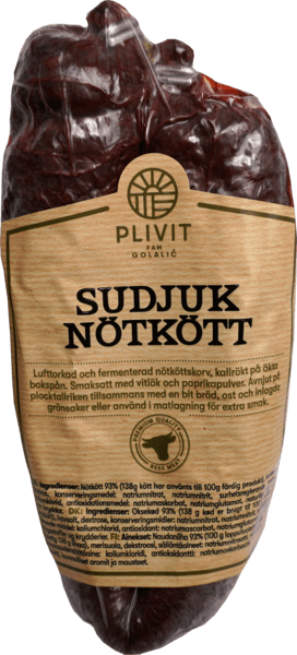 Plivit sudjuk nötkött kallrökt 300g