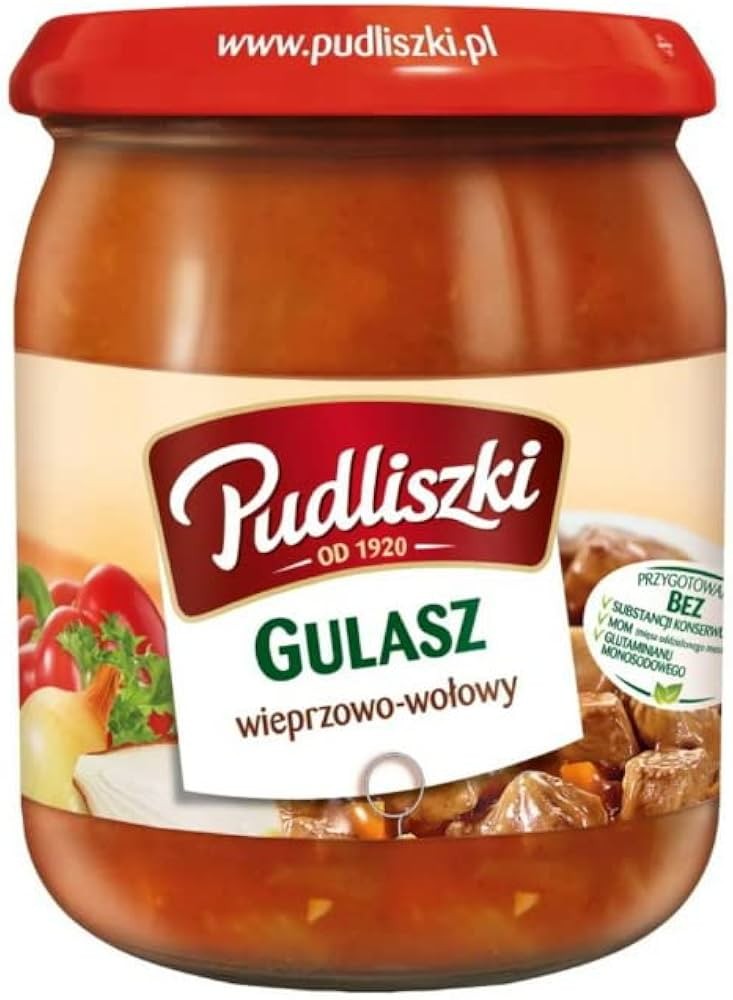 Pudliszki Gulasz/Pork & Beef Goulash Ready Meal 500g