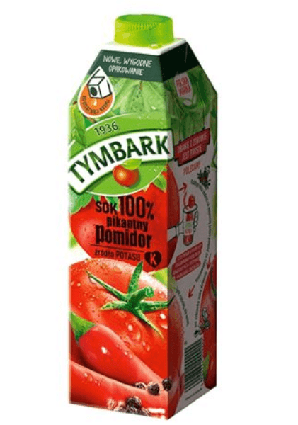 Tymbark %100 Spicy Tomato Juice 1lt