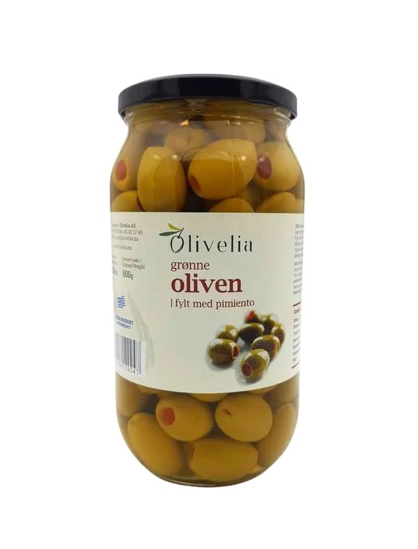 Olivelia Oliven m/paprika 1L