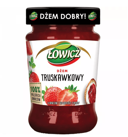 Lowicz Dzem Truskawkowy Niskoslodzony 280g Maspex