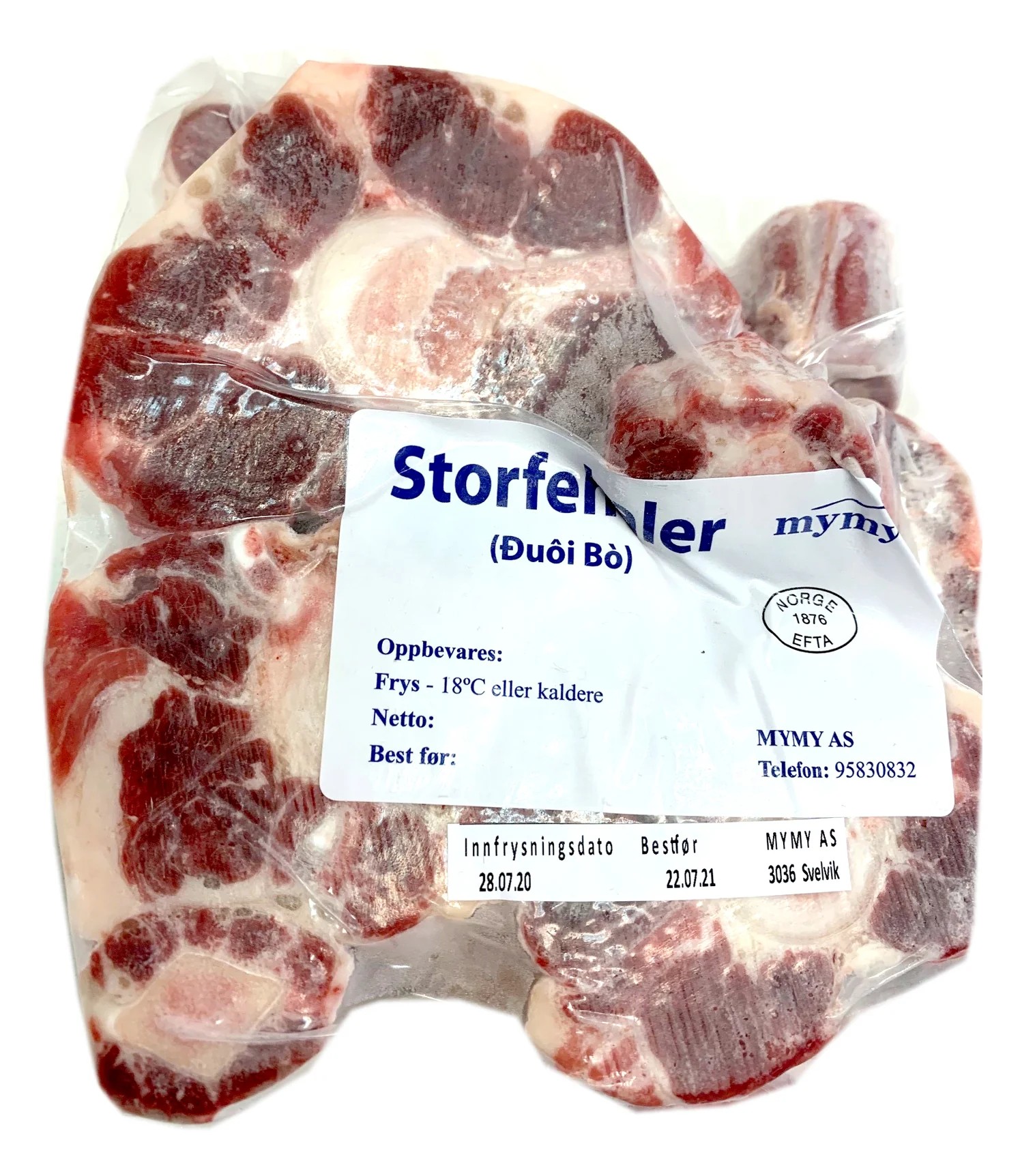 Storfe Haler frossen 1 kg