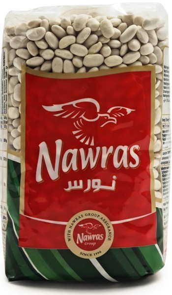 NAWRAS Alubia Hvite Bønner 900 g