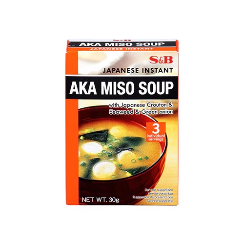 S&B Instant miso soup 3P - RED 6 x 30 g