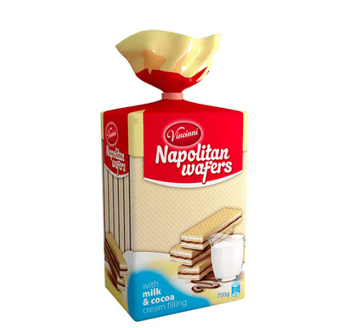 Vincinni Napolitan Wafers Cocoa & Milk 700gr