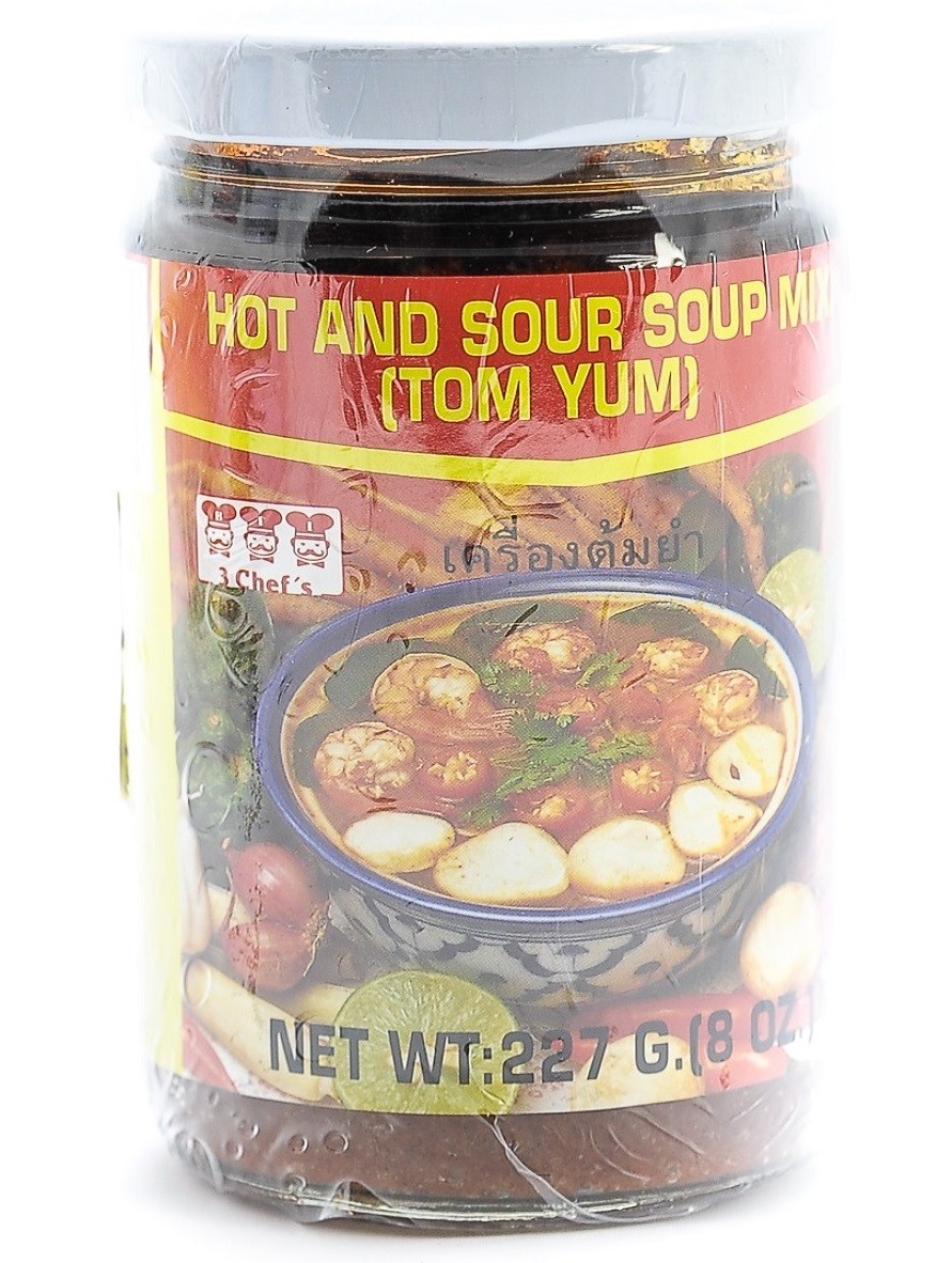 3 CHEFS Hot & sour soup mix Tom Yum 227g