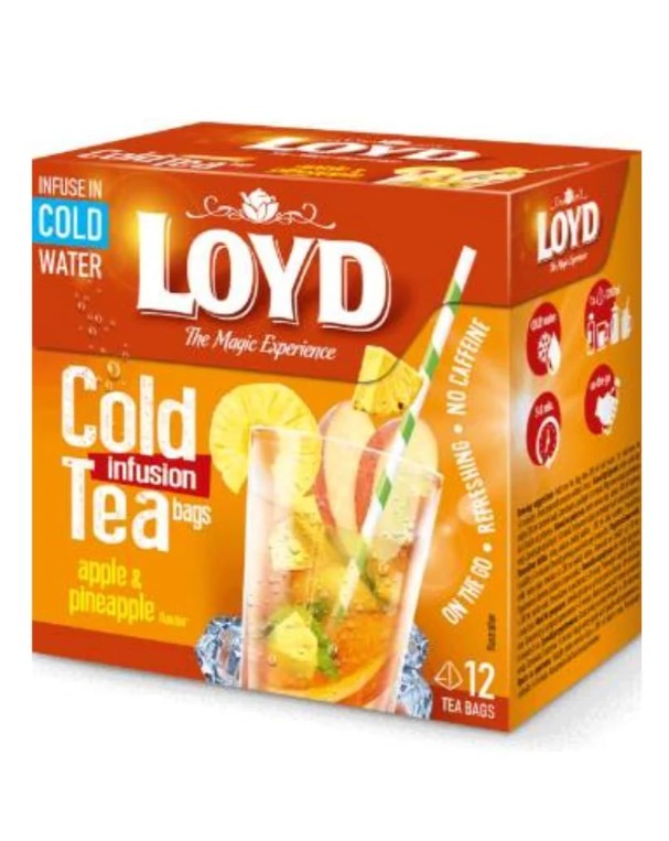 32.9Loyd Tea Exp Cold Apple Pineapple 12x2,5g