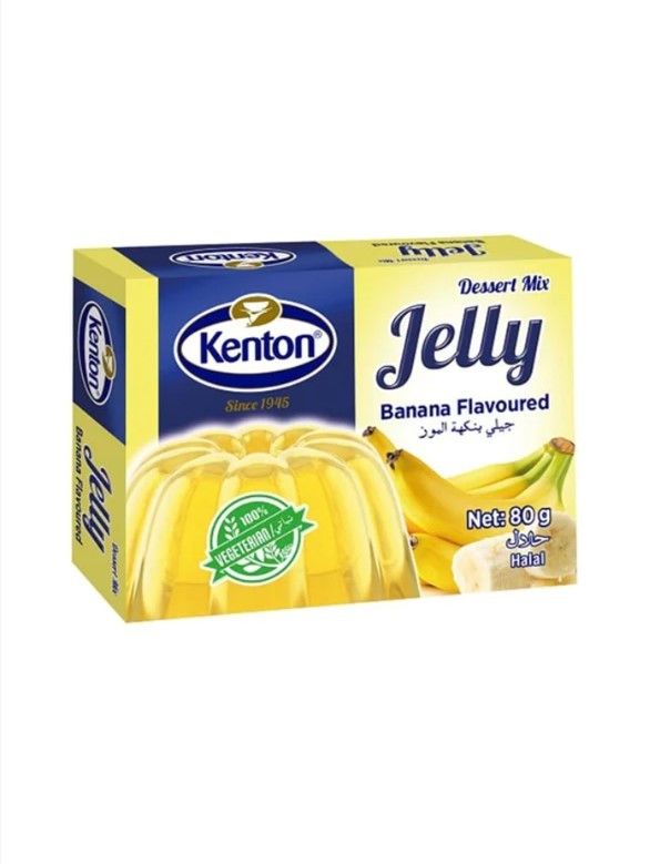 Kenton Jelly Banana Flavoured 80g