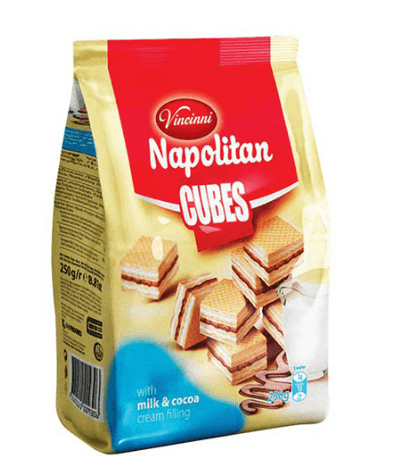 Vincinni Napolitan Cubes Milk & Cocoa 250gr