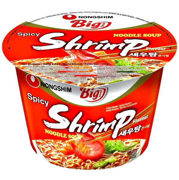 NONGSHIM Big bowl noodle Shrimp flavour 115 g