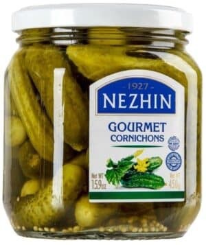 Nezhin konservert agurker "Gourmet Cornichons" 450 g - Ukraina -