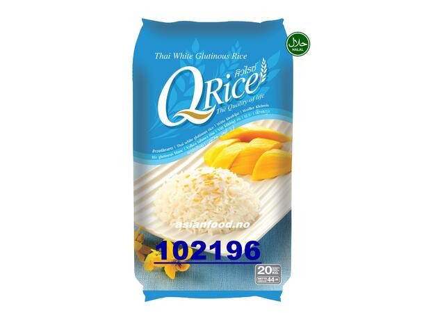 Q-RICE Thai white glutinous rice 20kg