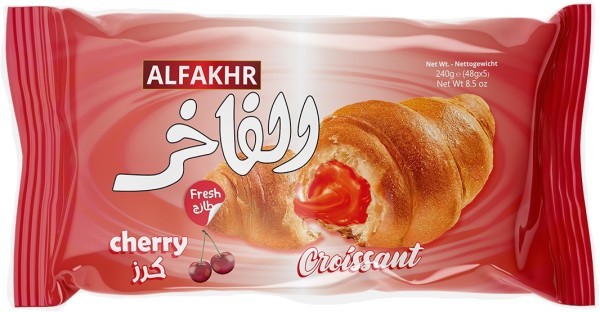 alFakhr Croissant Kirsebær 48 g x 5 Stk