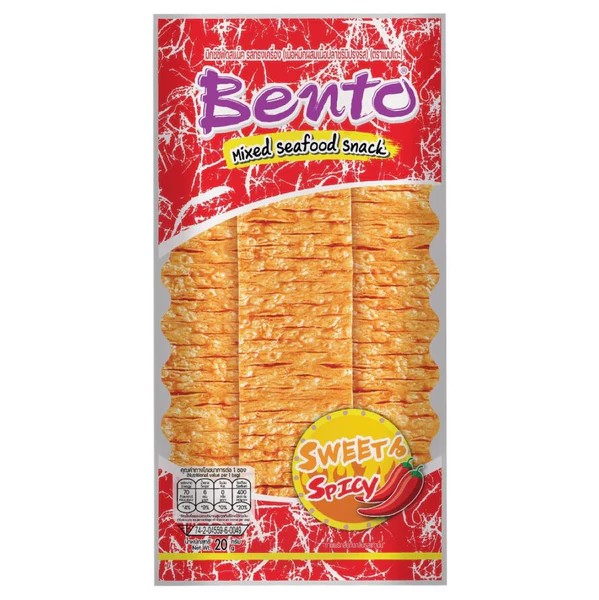 BENTO Seafood snack sweet & spicy flv 20g