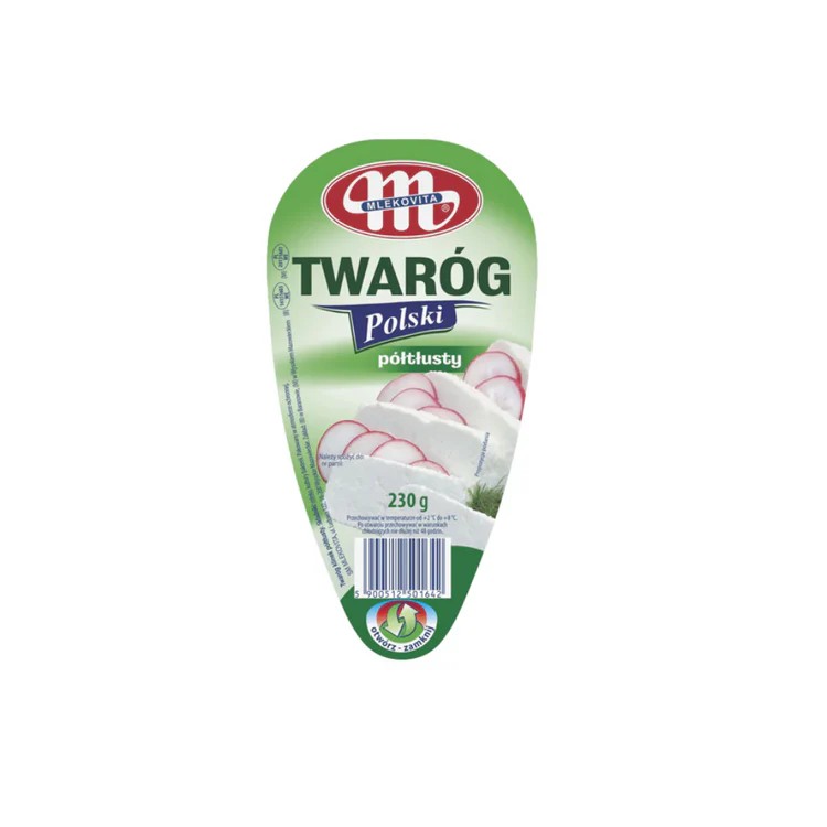 Mlekovita Semi-fat Twarog 4% 330g