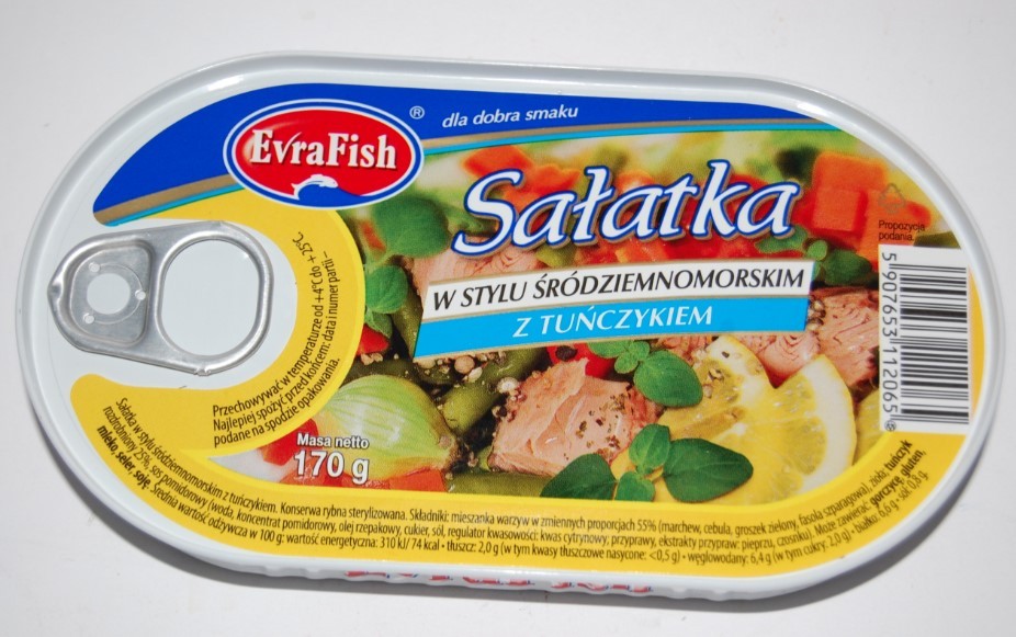 SALATKA M/TUNFISK I MEDITERRANIA STIL 170G