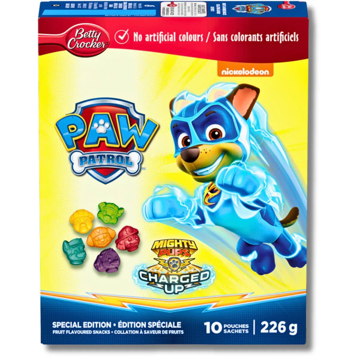 Betty Crocker Paw Patrol Fruit Flavoured Snacks 226g