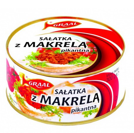 Graal Makrell Salat Sterk 12*300g stk