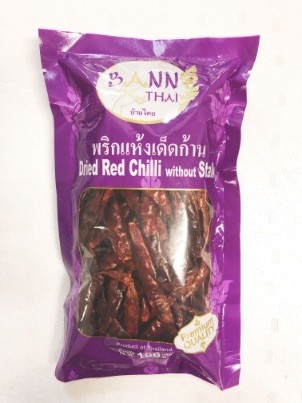 BANNTHAI Dried red chili without stalk S 100g