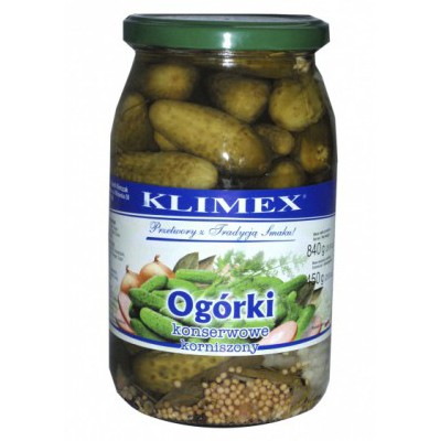 Klimex Ogorki Kornison 8*840g szt