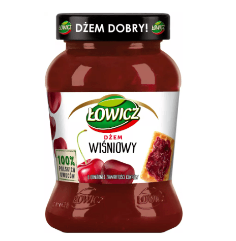 Lowicz Dzem Wisniowy Niskoslodzony 450g Maspex