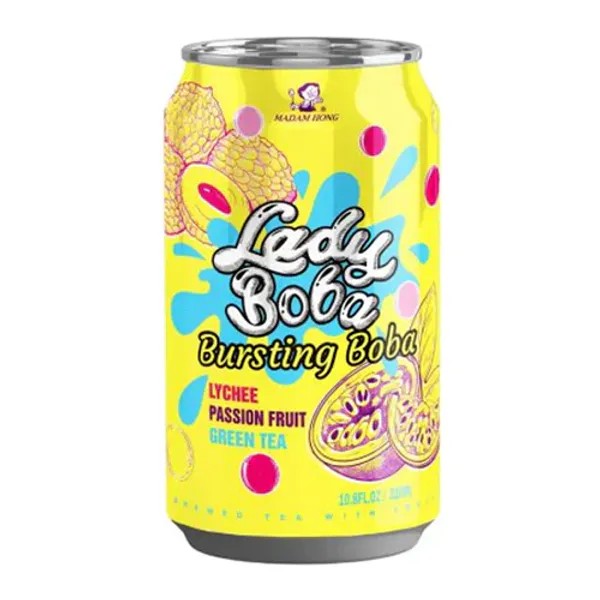 Madam Hong Passionfruit Lychee Bubble Tea 320ml