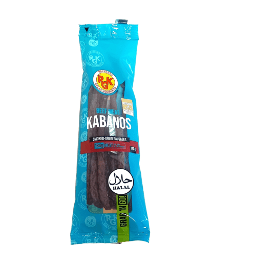 PØLSE KABANOS RØKT BEEF HALAL 110G