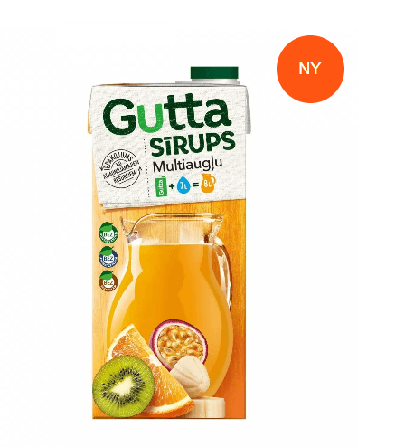 Multifruktsirup Gutta 1L