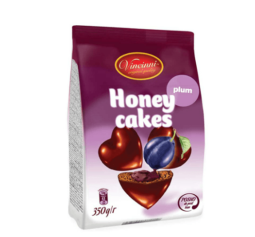 Vincinni Honey Cakes Plum 350gr