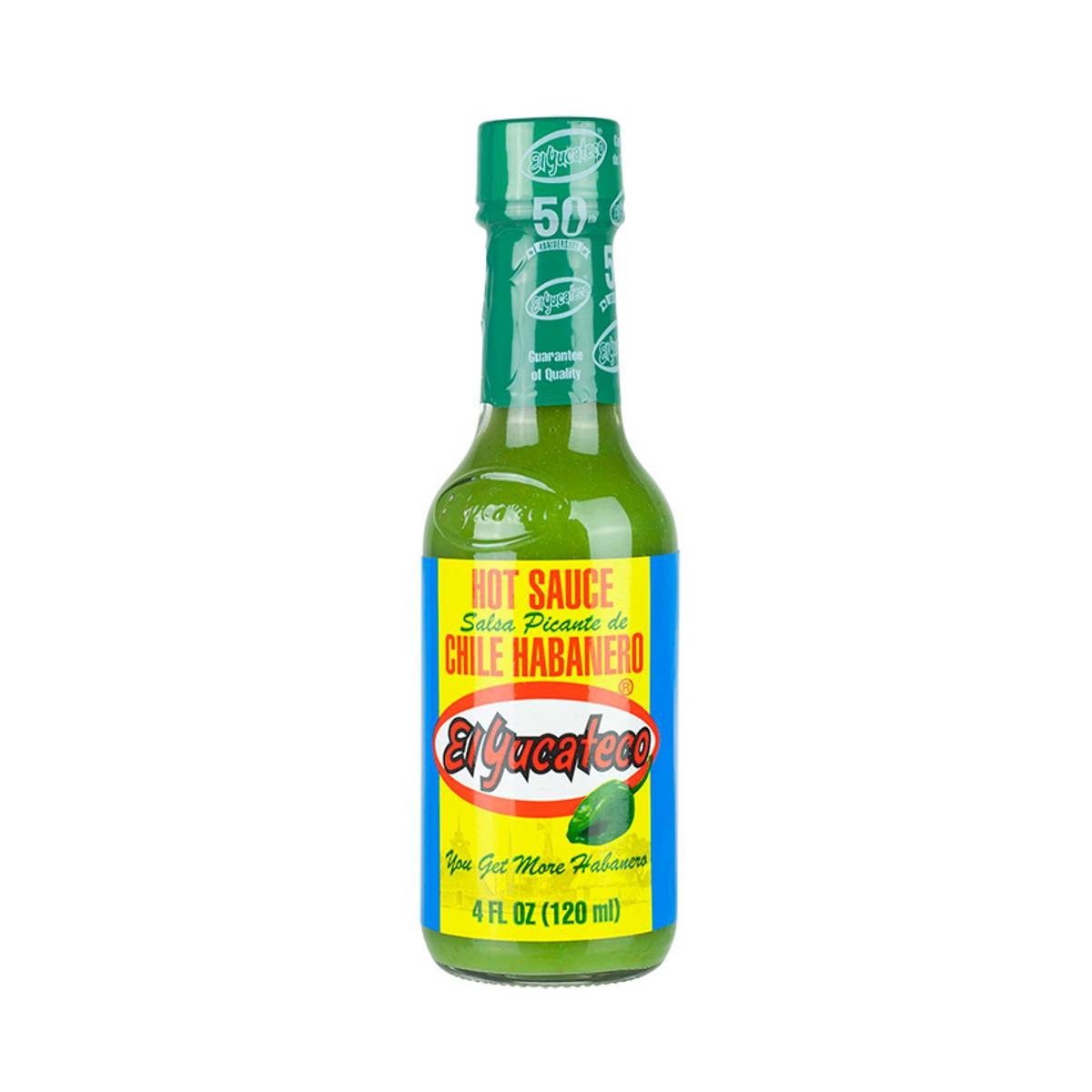 EL YUCATECO grønn Habanero chilisaus 120ml