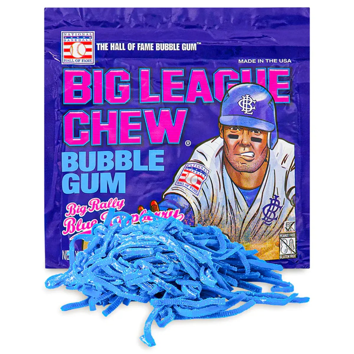 Big League Chew Bubblegum Blue Raspberry 60g