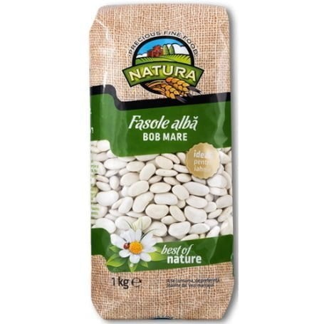 Natura hvite bønner "Fasole bob mare" 500gr - Romanian-