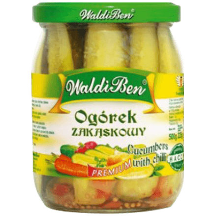 Waldiben Ogorek Zakaskowy With Chilli 8*485g stk