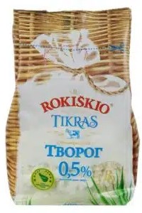 Tikras Cottage cheese 0,5 pros 400g - Litauen -