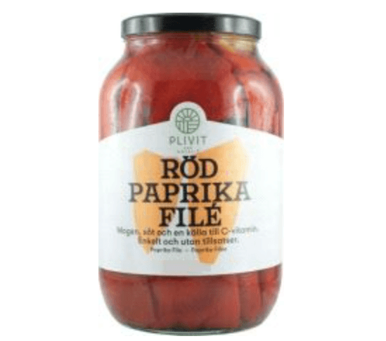 Plivit Paprika File Røde 1600gr