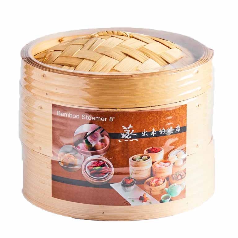 Bamboo steamer 8inch (3pcs/set)