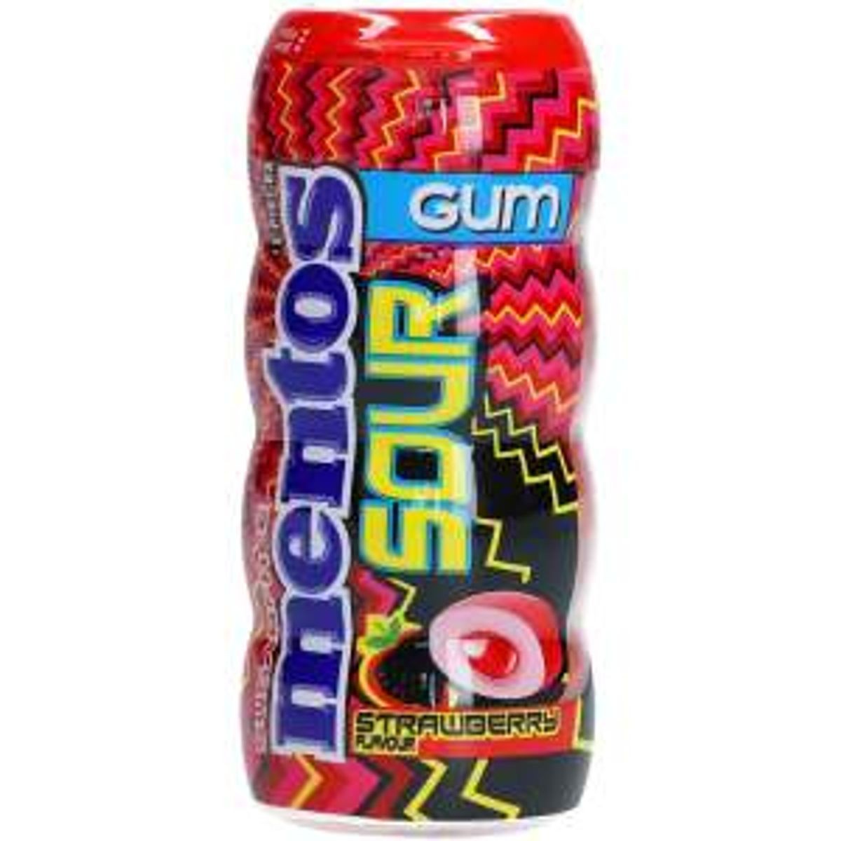 Mentos Sour Gum Strawberry 30g