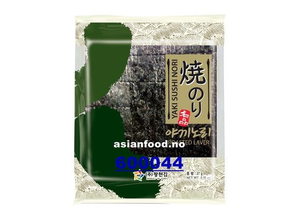 Yaki nori roasted seaweed (Whole - GOLD) 10 shts 27 g